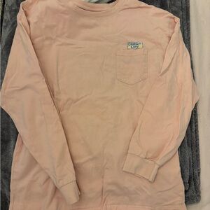 Dutch Bros Peach Long Sleeve with Blue Logo